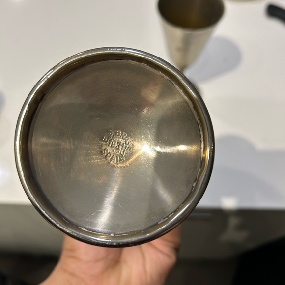 2 brass goblets from spain 1931 Vintage - Picture 2 of 2